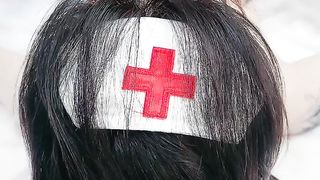 【69堂免费视频】护士装抽插玩弄鸡巴后入打桩快读干逼喷水