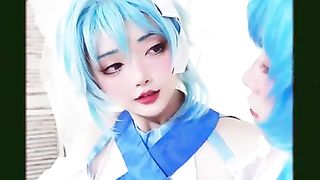 【69堂免费视频】极品Cos爆机少女喵小吉《双子最强冰雪组合》原神花嫁+甘雨优菈