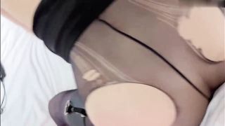 【69堂免费视频】极品身材私教健身教练被操，人前高冷的极品大长腿女神反差至极