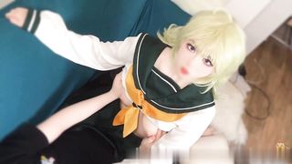 【69堂免费视频】漫展归来：有个coser女友是一种什么体验？她趁着cos全套装扮主动挑逗我，甜蜜日常直至XXOO干了个爽