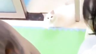 【69堂免费视频】当着女友面操闺蜜，女友一会出来偷看一下，最后还内射帮忙递纸巾