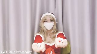 【69堂免费视频】圣诞小可爱被大鸡巴爸爸爆操，扭动大屁股勾引，下场就是被大肉棒无情抽插