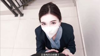 【69堂免费视频】黑丝高跟OL制服_皮肤白皙身材丰满鲍鱼超粉_楼道口爆_被无套输出_射了一奶子