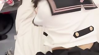 【69堂午夜视频】碎花裙女孩第二次约会鸡巴硬干她内射，爽得她浪叫求操死。