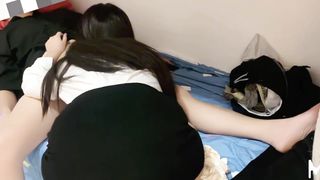 【69堂午夜视频】阴阳颠倒外甥宿舍口爆舅妈吞下满嘴白浆