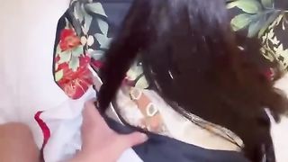 【69堂午夜视频】和亲姐偷偷开房让她换上和服开操，轻轻一舔就喷了好多，生过孩子了逼还这么嫩。难怪我当初会强奸她！！！！