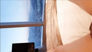 【69堂午夜视频】独特角度偷拍爆操空姐女友，摁在床边后入抽插