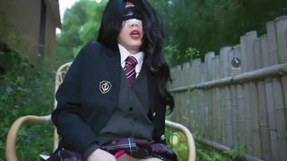 【69堂午夜视频】在森林中做题的少女错题小穴就要遭罪咯
